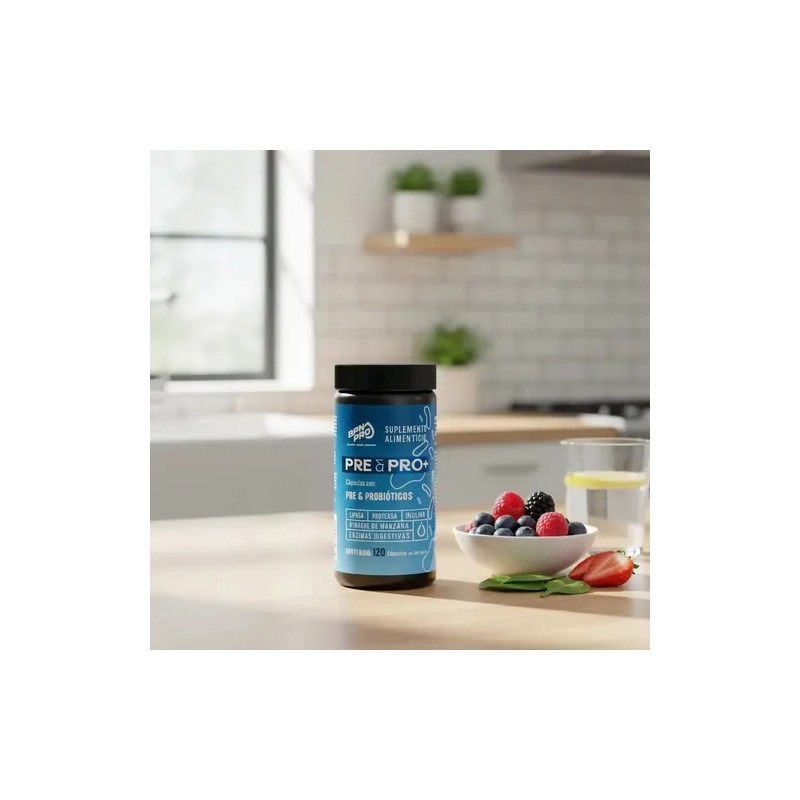 Probioticos y Prebioticos con Enzimas Digestivas 4 en 1 Pre&Pro