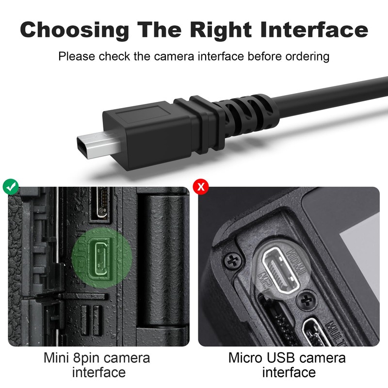 Arzweyk Replacement USB Camera Data Transfer Cable Cord Compatible with