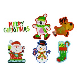 Set of 36 Christmas Paper Decor! 8 Jointed/4 Banner/4 Cutout Sets!