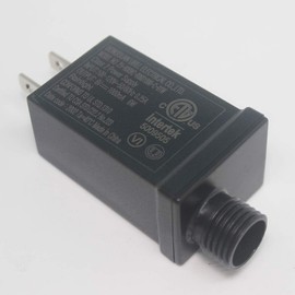 6V LED Power Supply Low Voltage LED Transformer Class 2 Power Supply Waterproof IP44 Seasonal Use LED Driver US Plug LED Adapter For String Light, Projector Light, Lawn Lamp (6V1A)