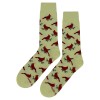 Sockfly NWT Cardinal Dress Socks Novelty Men 8-12 Yellow Crazy