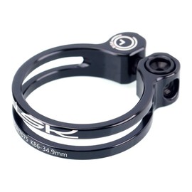 LEIPUPA Bike Titanium Alloy Seatpost Clamp 31.8mm 34.9mm Seat Post Fixed Black, 34.9mm