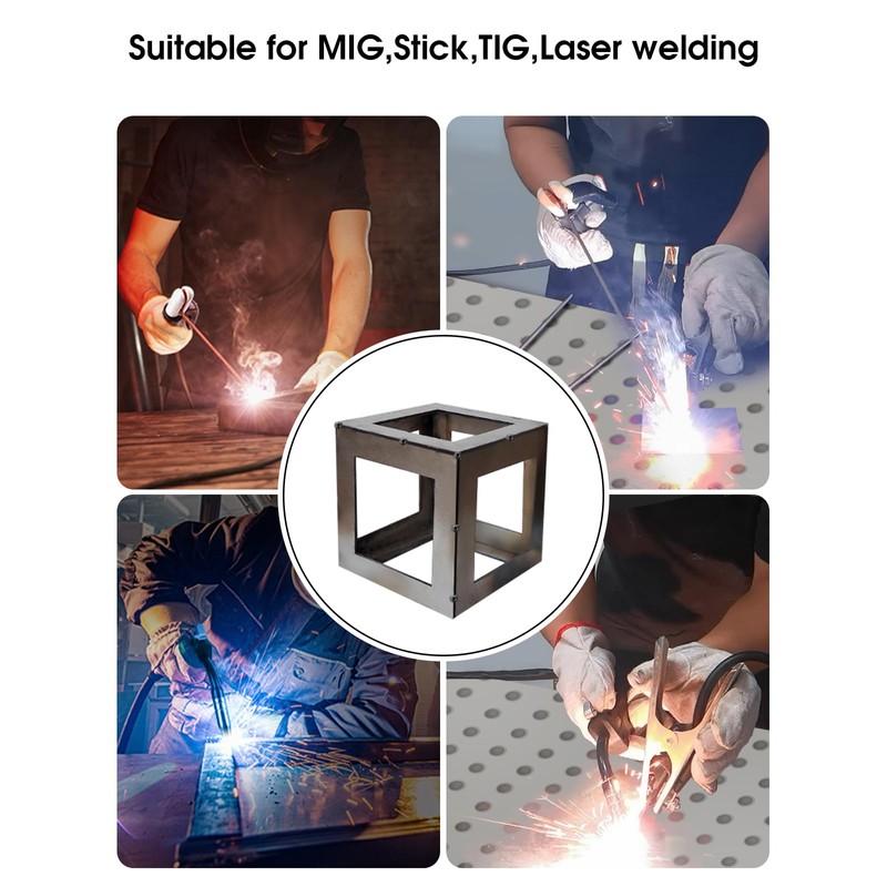24-Piece Welding Practice Kit, 16 Gauge Steel Welding Coupons for