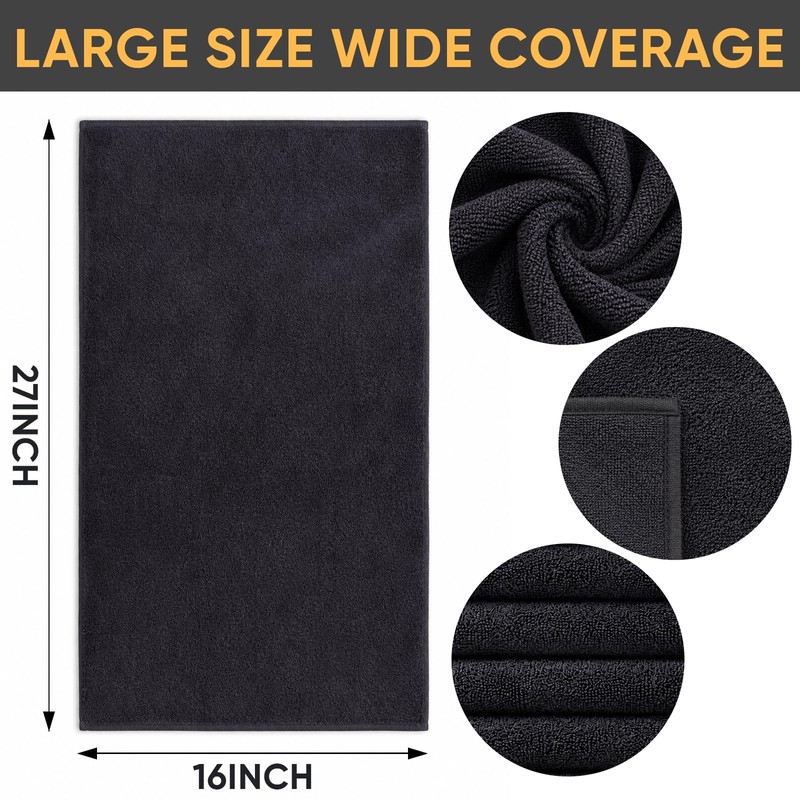 TEAWOO Salon Towels 3 Pack, Microfiber Hair Towels, 16x27IN