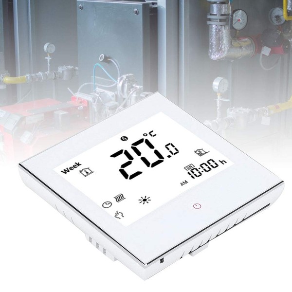 Boiler Room Thermostat, Intelligent Central Heating Control, Weekly Programmable Digital