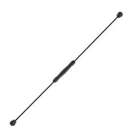 Elastic Fitness Bar Counter Function Muscle Training Ergonomic Handle Fitness Exercise Bar for Home Gym Outdoor Black Detachable Type with Counter