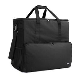 CURMIO PC Carrying Case, Desktop Travel Bag for Computer Tower, Keyboard, Cable and Mouse, Bag Only, Black