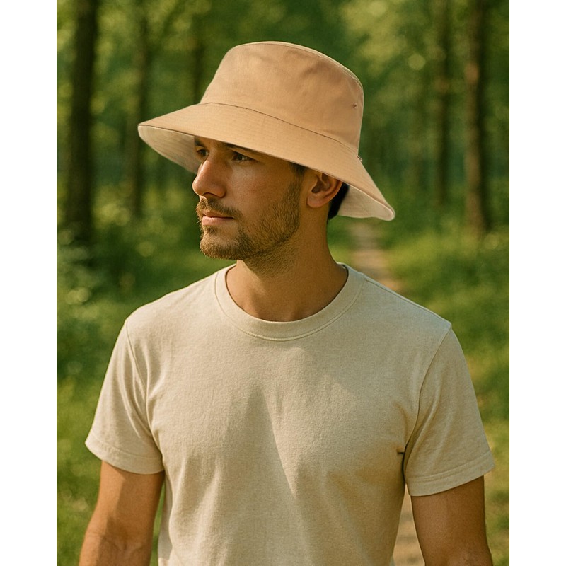 Zylioo Oversize XL Cotton Bucket Hat, Large Reversible Fisherman Hats,