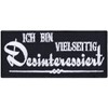 Funny Sew-On "Ich bin vielseitig Disinterestsiert" Iron-On Biker Patch/Iron-On Transfers