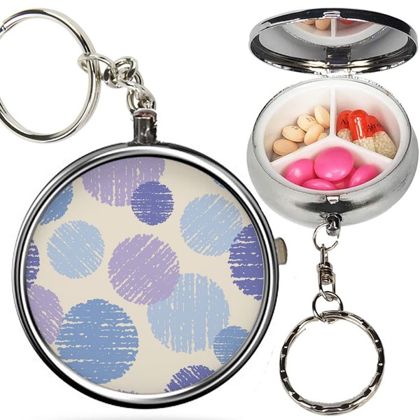 Pack of 2 - Portable Pill Organizer (Polka Dot Scratch)