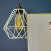 MiniSun MiniSun | Retro Style White Metal Basket Ceiling Light