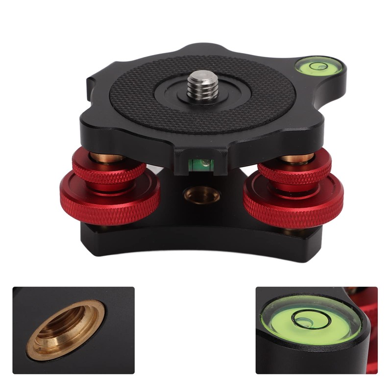 Tbest LP-64 Camera Tripod, Tripod Levelling Base, Ball Head Levelling