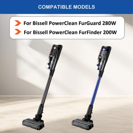 2 Pack Washable HEPA Filters Kit for Bissell PowerClean FurGuard 280W and FurFinder 200W Self-Standing Cordless Vacuum Replacement Parts, 2 Filters and 4 Pre-Filter Pads
