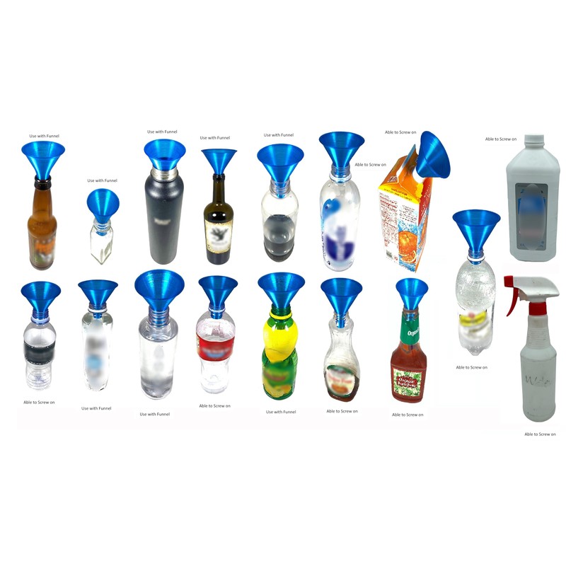 Threaded Screw On Funnel White (White)