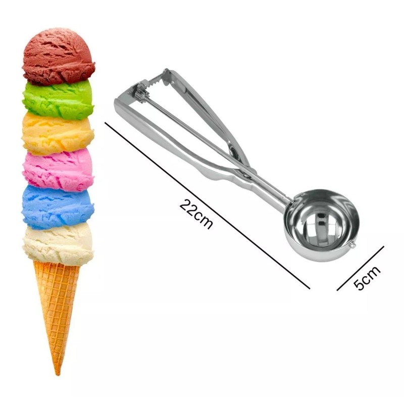 INGENIO Cuchara Pala Bolas De Helado Nieve Despechador Porcionador