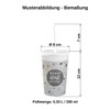 Engelland 6 x Plastic Cups with Lid and Straw, BPA-Free,