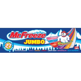 Mr. Freeze Jumbo Ice Pops 27x150ml Freezies {Imported from Canada}
