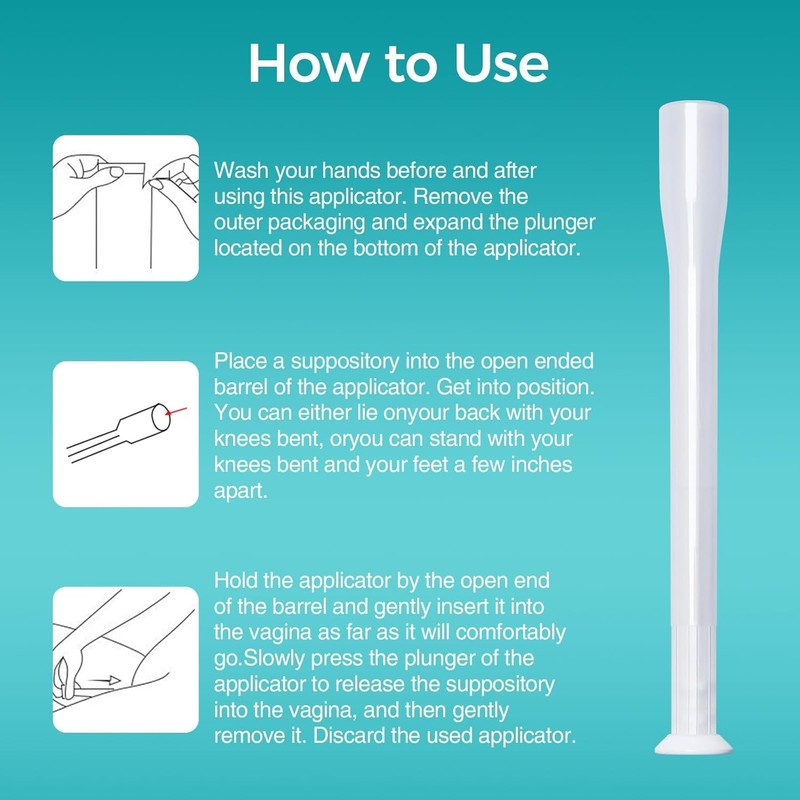 Dizzily 30 Pack Disposable Vaginal Suppository Applicators for Women, Individually