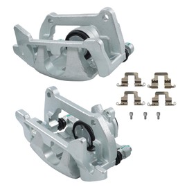 Thomletha 2pcs Rear Side Disc Brake Calipers Assembly with Bracket Replacement for A4 A5 Quattro 2009-2012 Q5 19-B7262 19-B7263