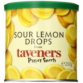Taveners Sour Lemon Drops, 7 Ounce Tin by Taveners