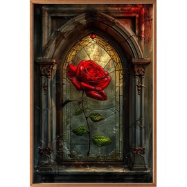 Leczany Cross Stitch Stamped Kits for Beginners Adults or Kids Patterns Craft Kit Needlepoint Full Range of Embroidery Starter Kits DIY 11CT 3 Strands | Rose 12.6×18.9 inches