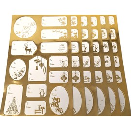 Christmas Gold Foil Gift Labels/Stickers - 100