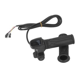 Generic 1 Pair Electric Bike Throttle Grip Rubber Throttle Grips with LED Battery Display for Electric Bicycle Scooter, Genericv58y7k06gz