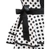 allydrew Classic Vintage Apron, Stylish Cooking Apron, Black Dot