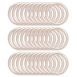 BIKICOCO 1'' Metal O-Ring Buckle Connector Round Loops Non Welded for Bags Webbing Purse and Belt Straps, Silver, Pack of 30
