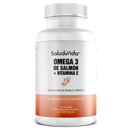Saludvida México Omega 3 De Salmón Con Vitamina E - 100 Cápsulas