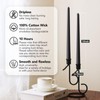 Pickood 12-Inch Tall Unscented Dripless Taper Candles Bulk 30 Pack