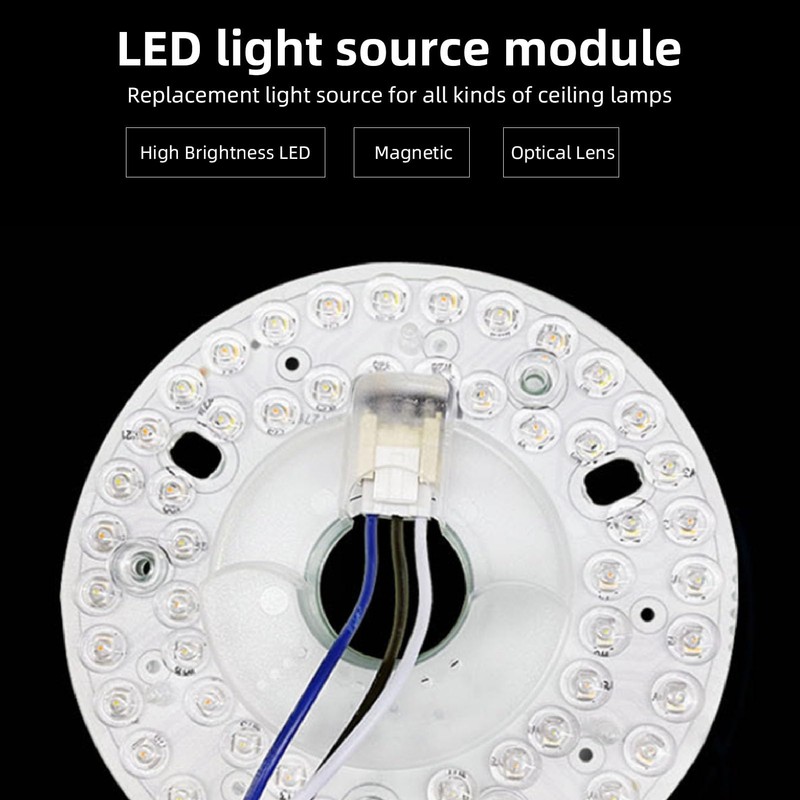 Bewinner LED Ceiling Fan Light Retrofit Board – 12.5cm Round