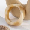 Joiigaem Punk Chunky Acrylic Resin Cuff Irregular Bangle Bracelet (Beige)