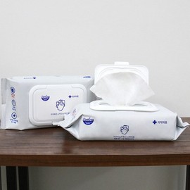 살균99.9 손소독티슈 50매입X10개 99.9% Germicidal Hand Sanitizing Wipes, 50 Sheets X 10 Packs