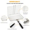 Grill Basket for Outdoor with Removable Handle,Stainless Steel BBQ Camping