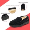 Alpine Swiss Yukon Mens Suede Shearling Slip On Moccasin Slippers