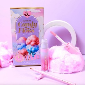 Glamlite MUST HAVE Lip Kits - Lipstick, Liner, Gloss:_Candy Floss Lip Kit
