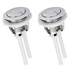 2PCS Toilet Flush Button Replacement, 50mm Dual Flush Toilet Push