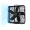 Comfort Zone 20" Box Floor Fan with 3-Speeds and Carry