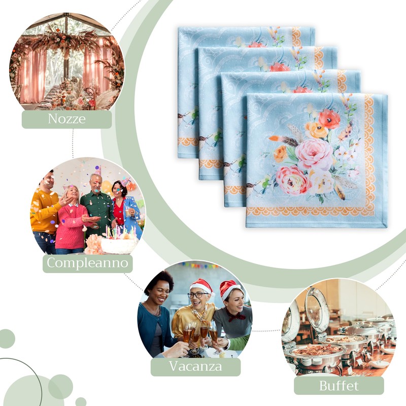 Maison d' Hermine Cloth Napkin 100% Cotton Set of 4
