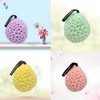 Soft Honeycomb Shower Sponge Ball Facial Cleansing Sponge Large Yellow 4ea