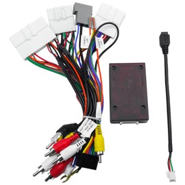 Car Stereo Wiring Harness Radio Wire Harness Power Cable with Canbus Fit for Nissan Qashqai Rogue X-Trail 2014-2022 Support 16PIN Android Head Unit Bose Amplifier Backup Camera SWC