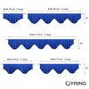 OYRING Klein - Cenefas de cortina opacas para ventanas, cenefas