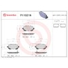 Brembo Balata (NAO) P11021N Dodge Grand Caravan 2008-2011, Journey 2009-2012,
