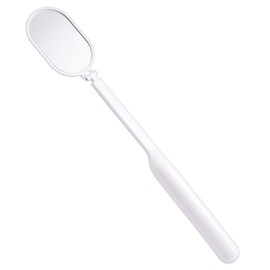 Pretty memory Large Lash Mirror, 270° Free Rotation, Lightweight Makeup Mirror for Eyelash Extensions Supplies (White)