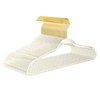 Premium Clear Invisible Acrylic Hangers,Crystal Plastic Hangers with Bling Gold