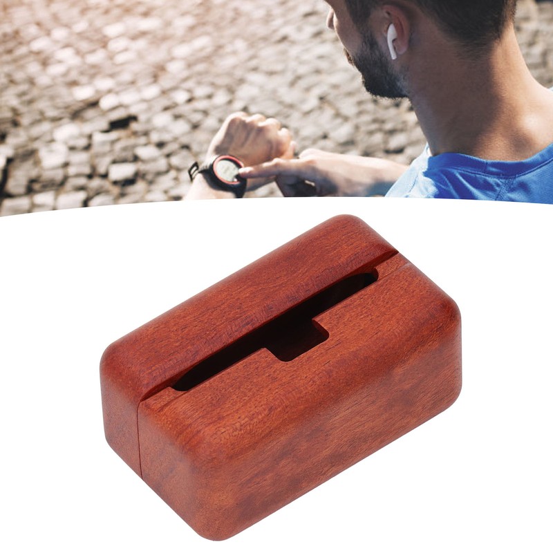 Wood Case for WF‑1000XM4 Earbuds Wooden Wireless Earbuds Protective Case