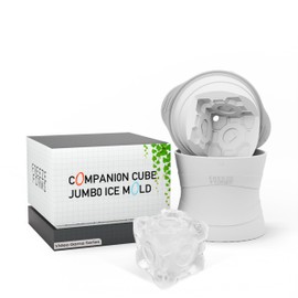 Portal Companion Cube Jumbo Ice Mold - Ultimate Gamers Choice & Portal Fan Essential - Perfect Novelty Gift for Gamers, Video Game Lovers, and Sci-Fi Enthusiasts