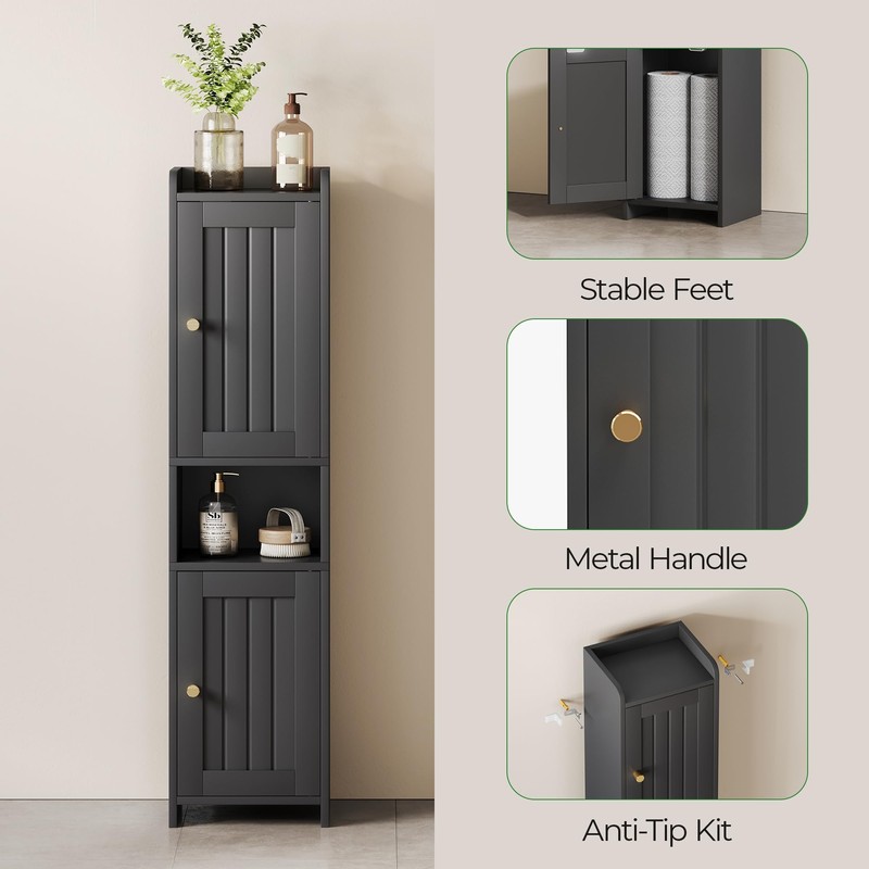 GLANZALANT Bathroom Cabinet with 2 Doors, 7.3 x 9.8 x