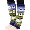 Pachamama Women 100% Wool Legwarmer Handknitted Flock of Sheep Design